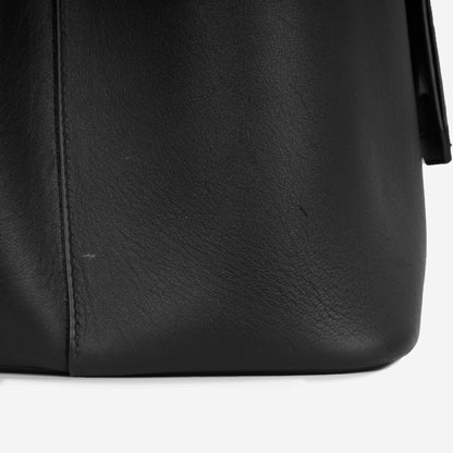 Prada Large Double Tote - Black Matte Calfskin