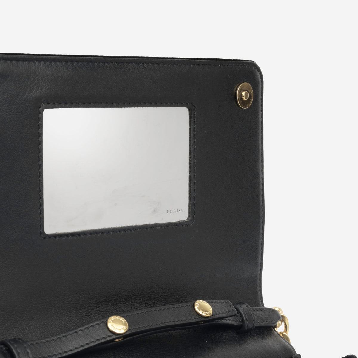 Prada Emblem WOC - Black Velvet