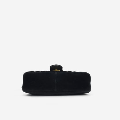 Gucci Mini Marmont - Black Velvet