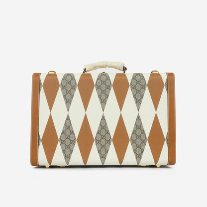 Gucci Medium Savoy Trunk - Rhombus GG Canvas