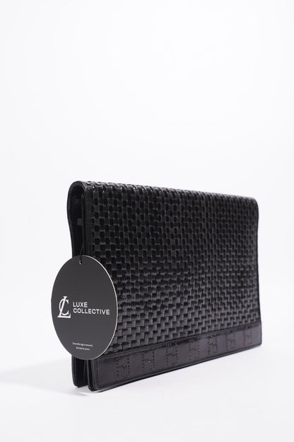 Fendi Clutch With Strap Black Leather