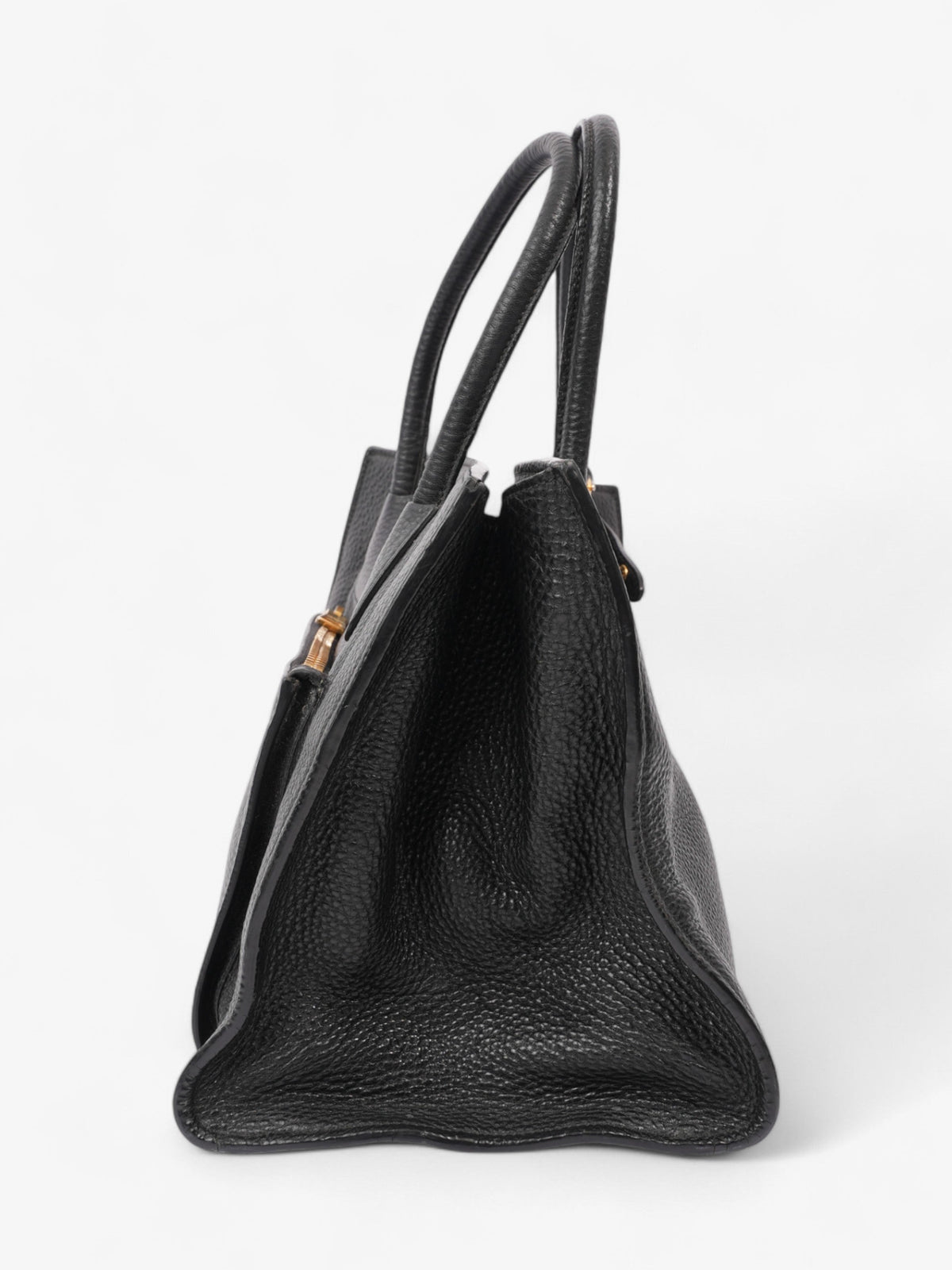 Prada Twin Pocket Two Way Bag Black Leather