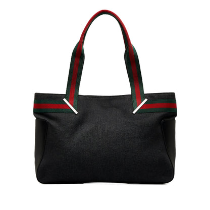 Black Gucci Web Tote