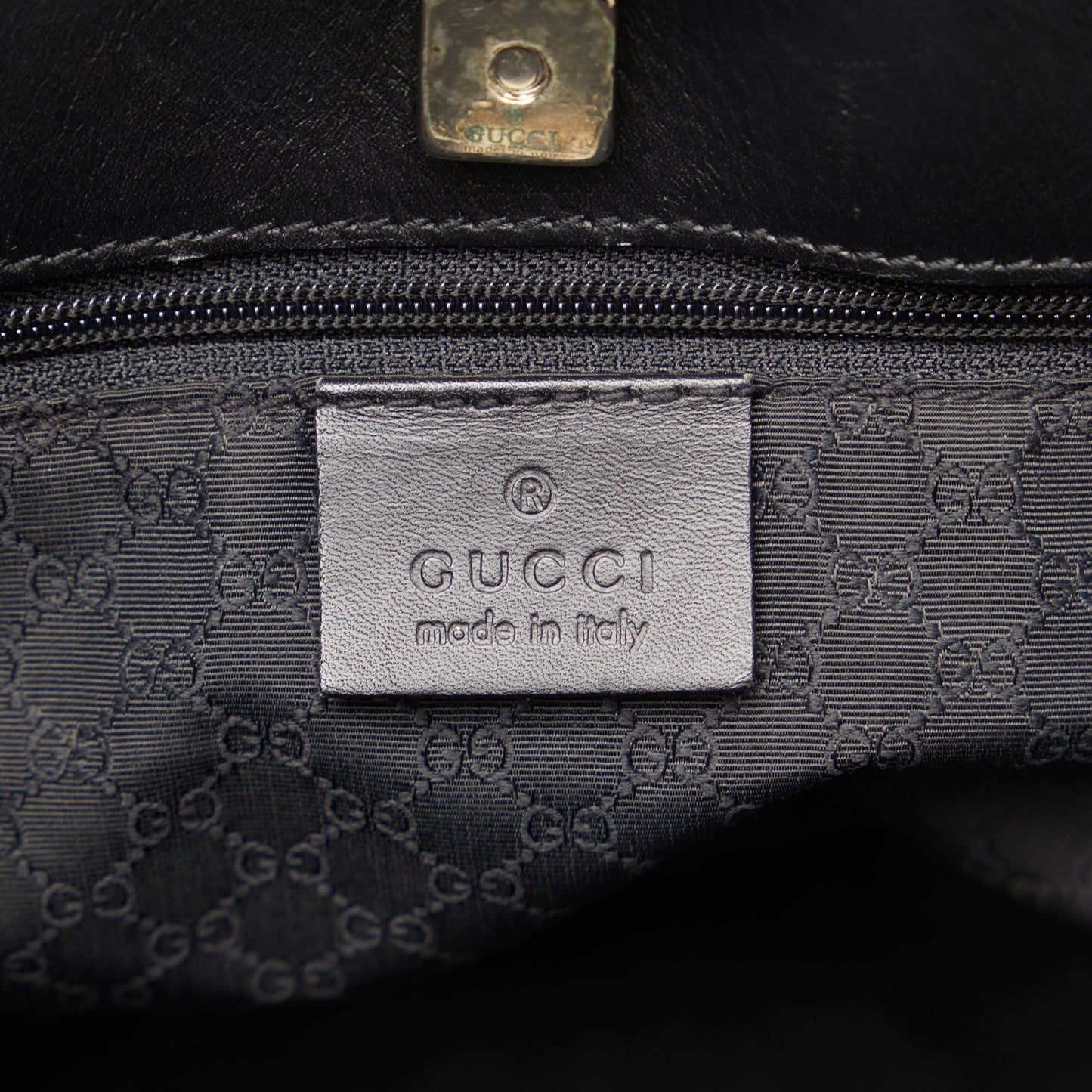Black Gucci Web Tote