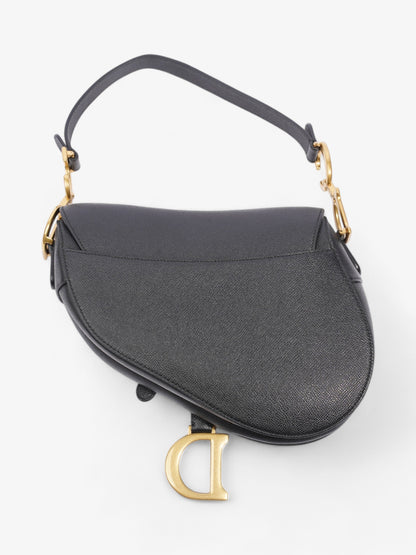 Christian Dior Saddle Bag Black Calfskin Leather