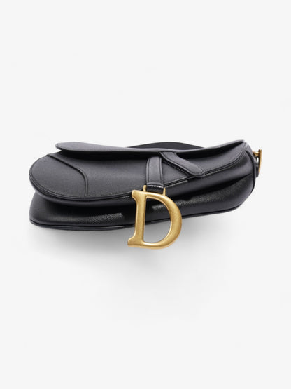Christian Dior Saddle Bag Black Calfskin Leather