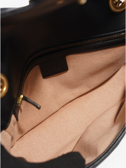 Gucci GG Marmont Flap Black Matelasse Leather Small