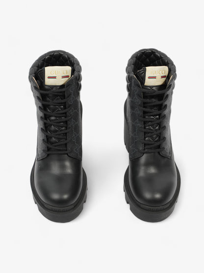 Gucci Trip GG Boots 90 Black / Black Monogram Leather EU 37 UK 4