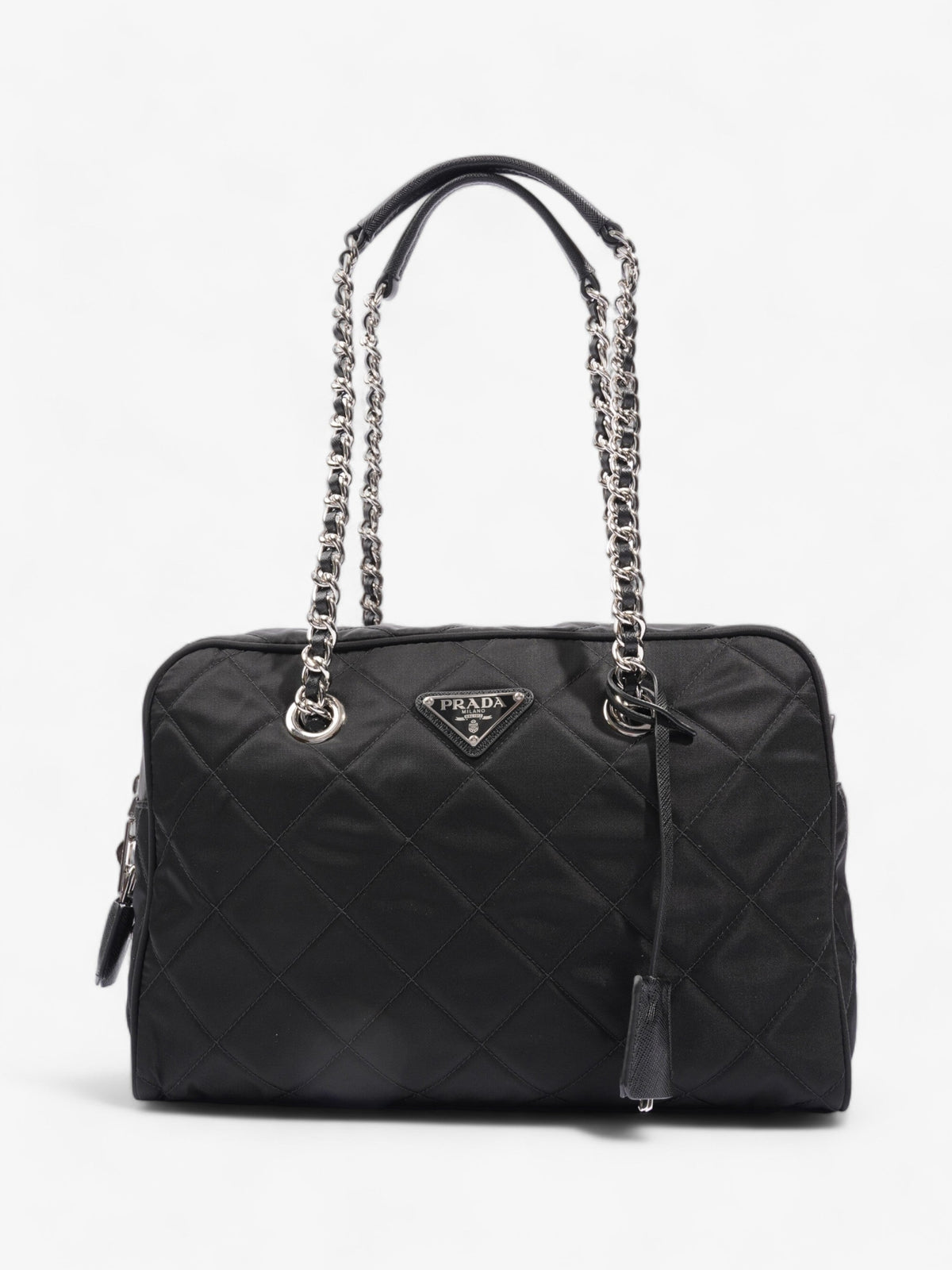 Prada Quilted Tessuto Impuntu Black Nylon