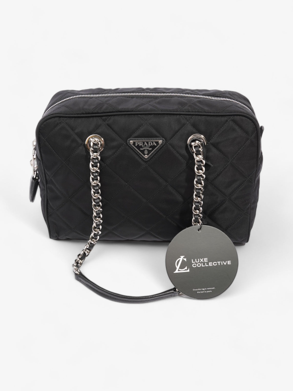 Prada Quilted Tessuto Impuntu Black Nylon