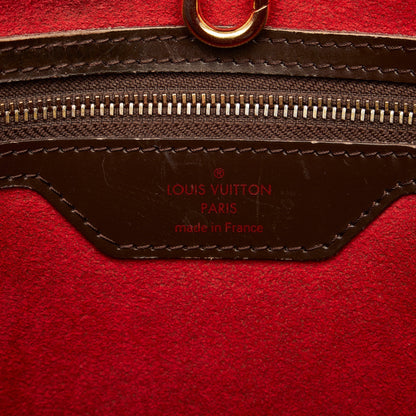 Brown Louis Vuitton Damier Ebene Hampstead PM Tote Bag