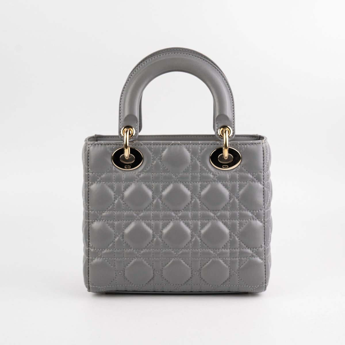 Lady Dior Small ABC Lambskin Grey