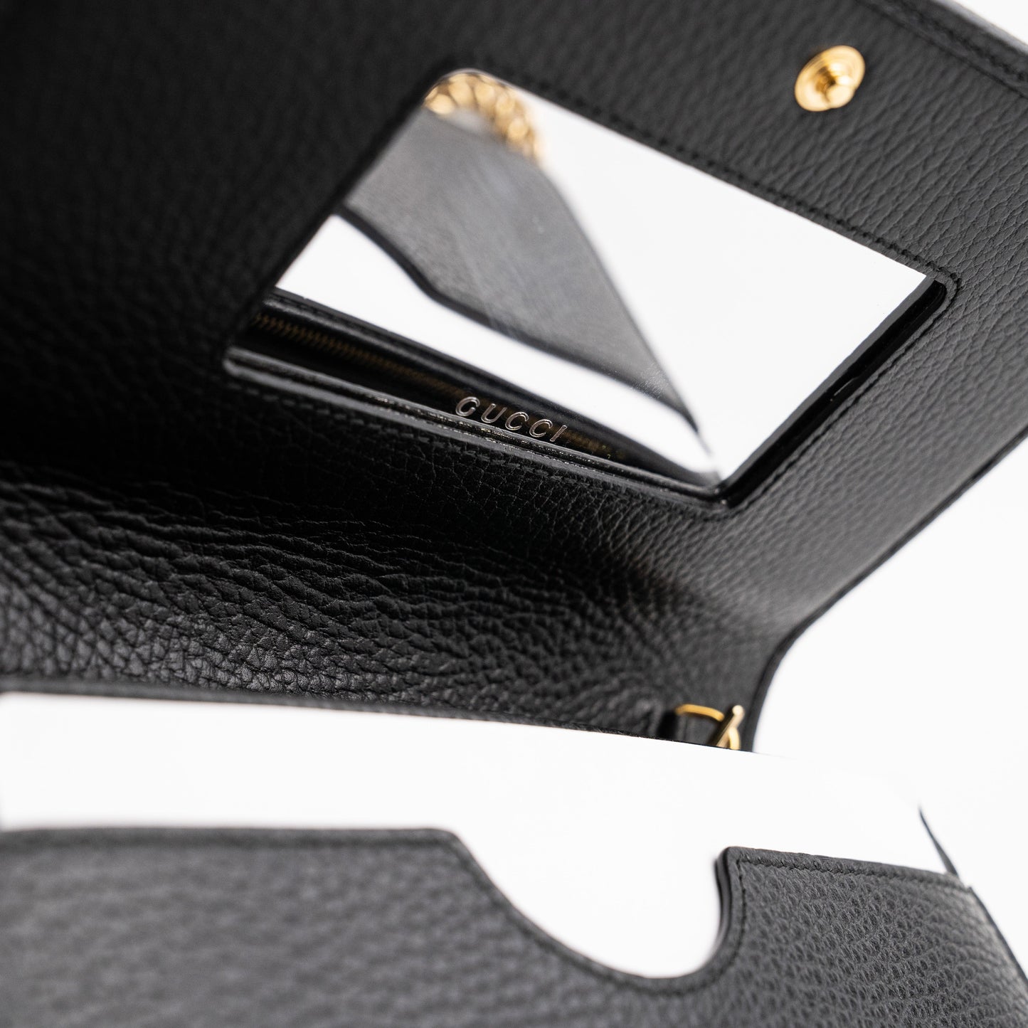 Gucci GG Marmont Chain Wallet Black