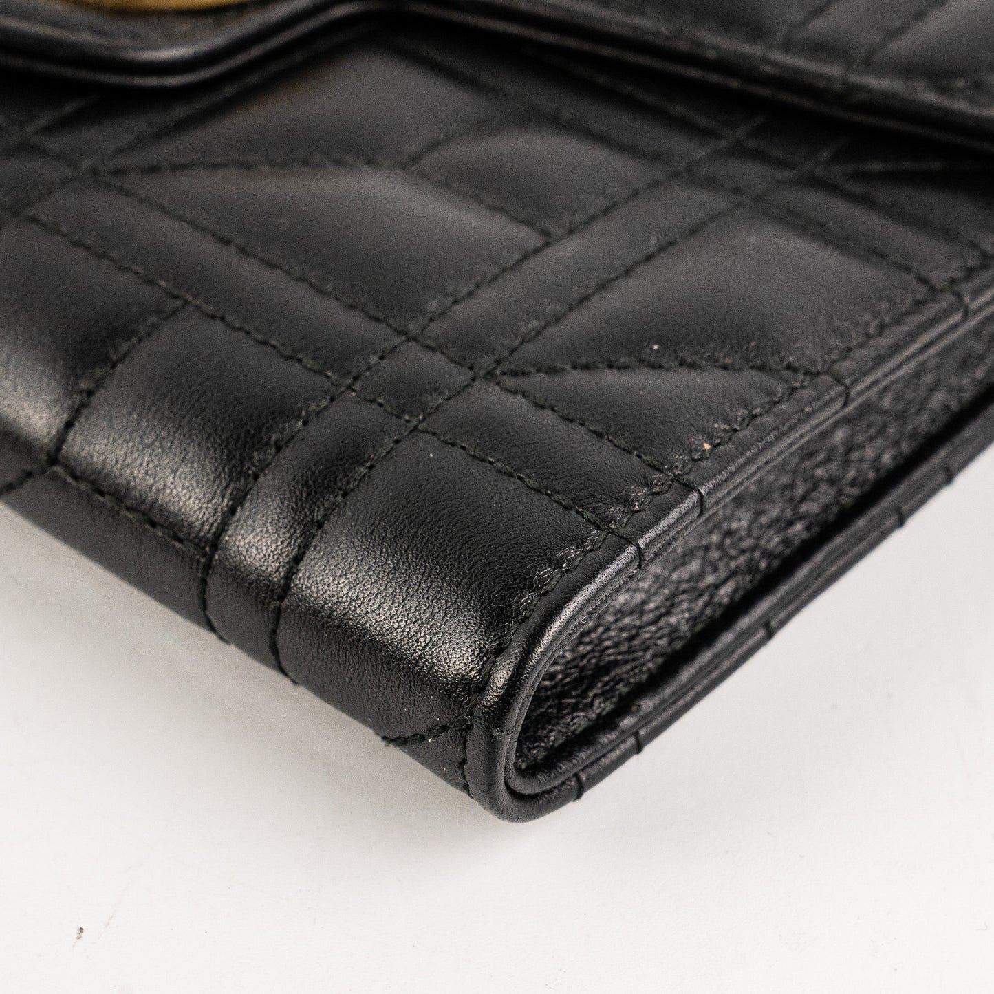 Gucci Pearl GG Black Wallet On Chain WOC