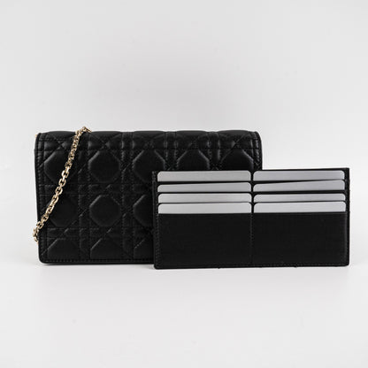Christian Dior Lady Dior Pouch Black Crossbody Bag