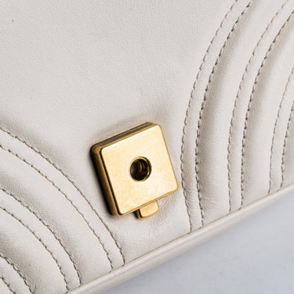 Gucci Small Marmont GG White Shoulder Bag