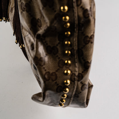 Gucci Babouska Heart Monogram Shoulder Bag