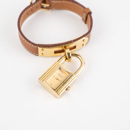 Hermes Kelly Gold Lock Watch