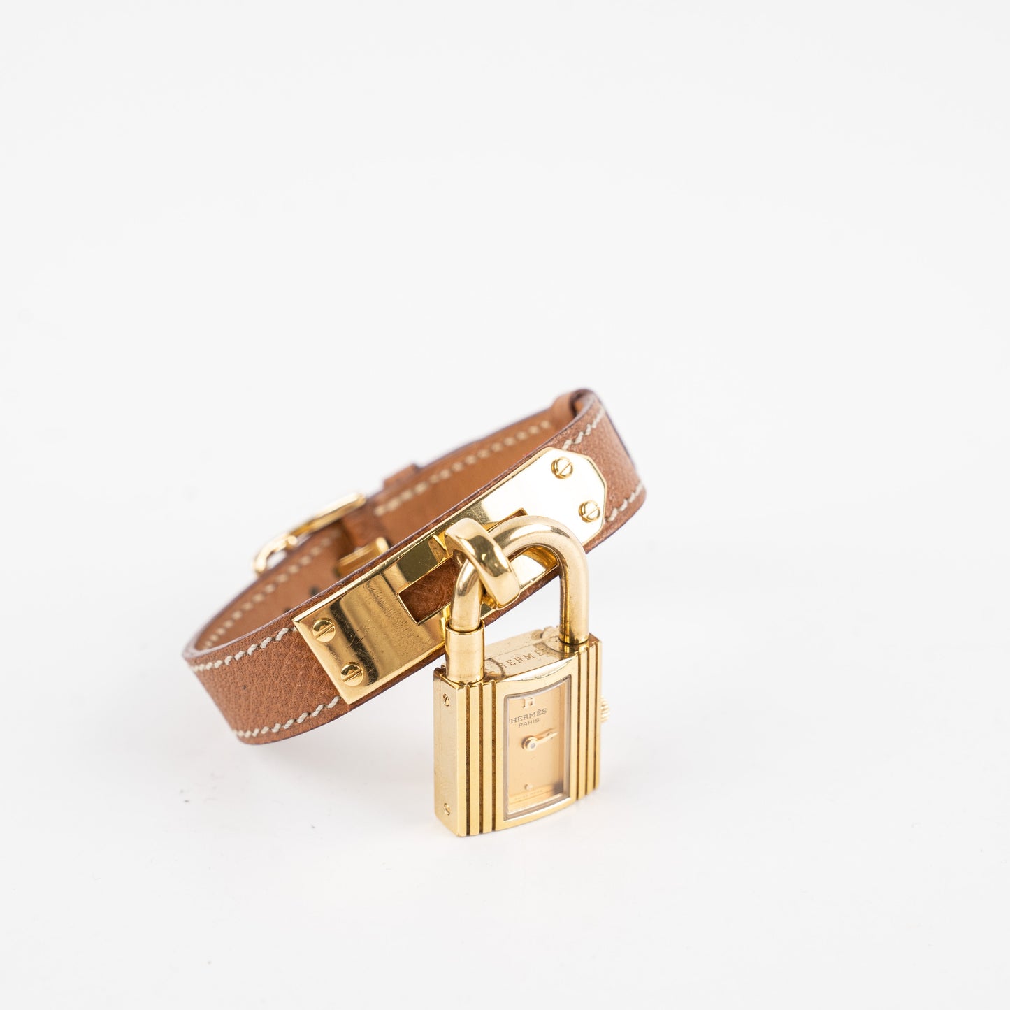 Hermes Kelly Gold Lock Watch
