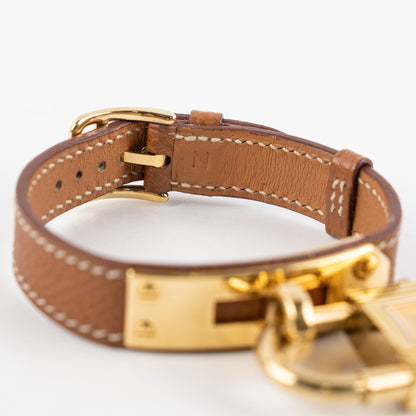Hermes Kelly Gold Lock Watch