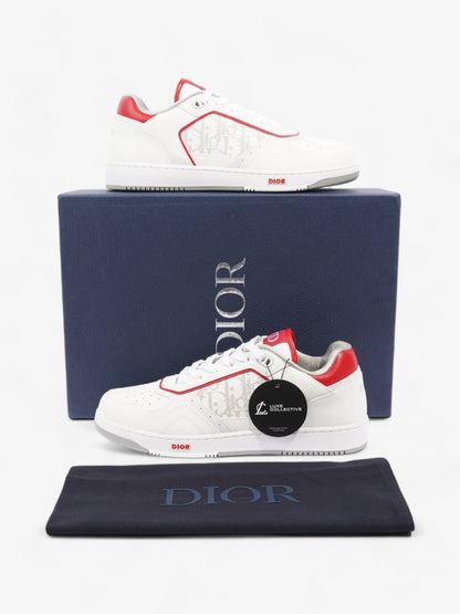 Christian Dior B27 White / Red Calfskin Leather EU 43 UK 9