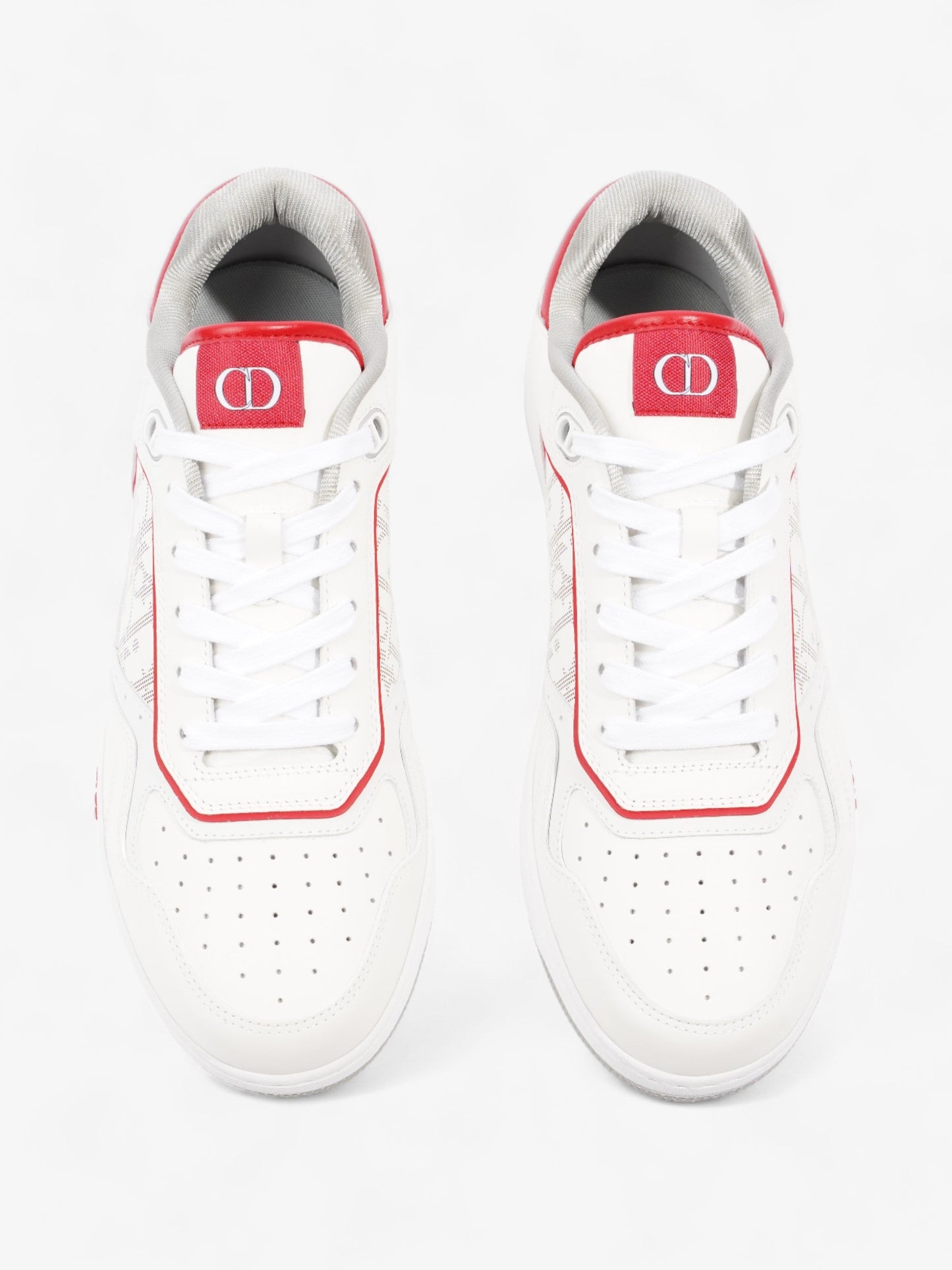 Christian Dior B27 White / Red Calfskin Leather EU 43 UK 9