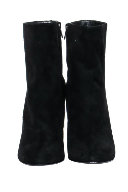 Saint Laurent - Black Suede Booties Sz 8.5