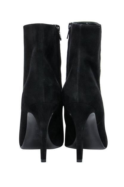 Saint Laurent - Black Suede Booties Sz 8.5