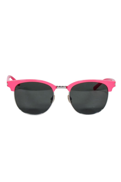 Saint Laurent - Hot Pink Acrylic Sunglasses