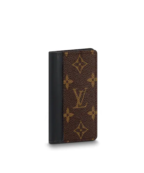 Louis Vuitton pocket organizer monogram macassar canvas black