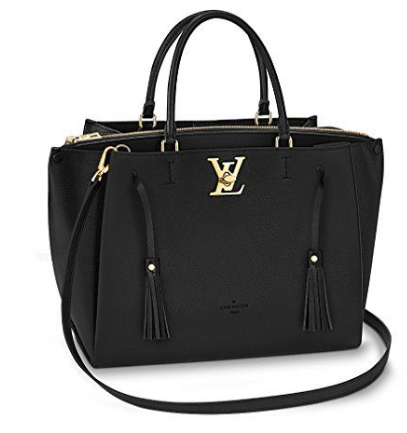 Louis Vuitton Lockmeto Handbag Luxury Leather Noir