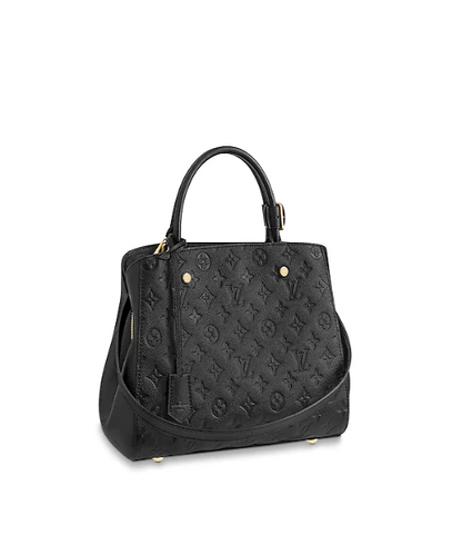 Louis Vuitton Montaigne MM Monogram Empreinte Leather Noir