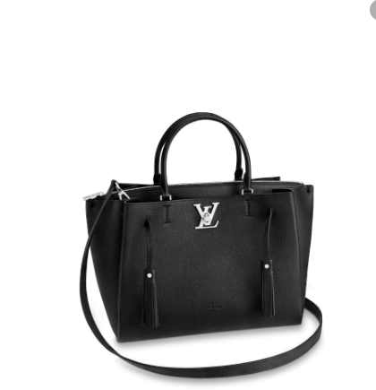 Louis Vuitton Lockmeto Handbag Luxury Leather Noir