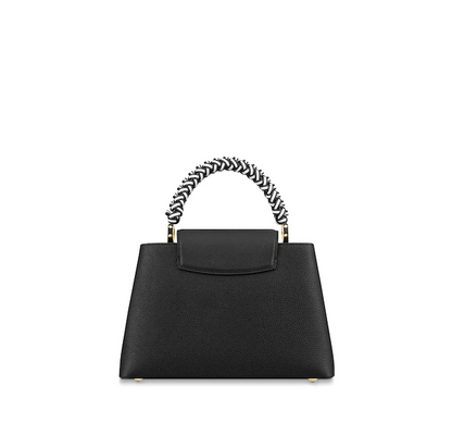 Louis Vuitton Capucine PM Handbag Taurillon Leather Noir/Blanc