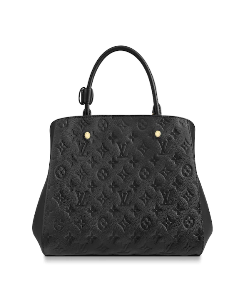 Louis Vuitton Montaigne MM Monogram Empreinte Leather Noir