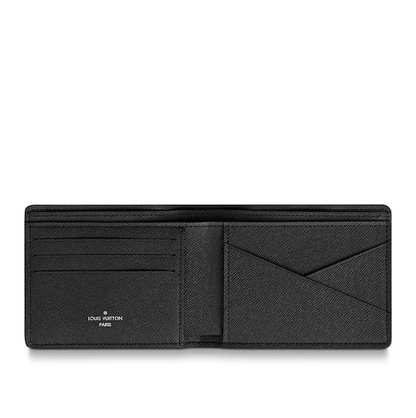 Louis Vuitton Multiple Wallet Taiga Leather Noir