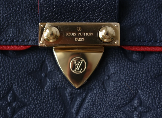 Louis Vuitton Saint Sulpice PM Monogram Empreinte Leather Marine Rouge