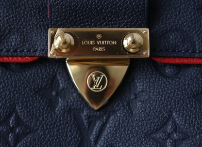 Louis Vuitton Saint Sulpice PM Monogram Empreinte Leather Marine Rouge