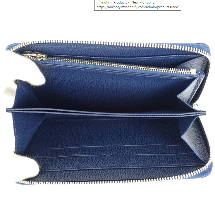 Louis Vuitton Zippy Organizer Epi Leather Navy