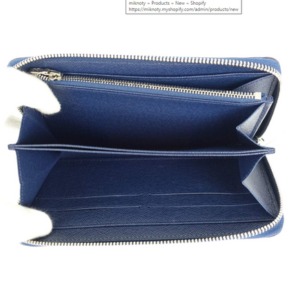 Louis Vuitton Zippy Organizer Epi Leather Navy