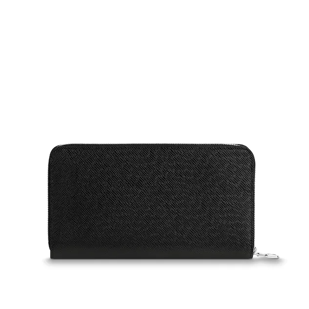 Louis Vuitton Zippy Organizer Taiga Leather Black