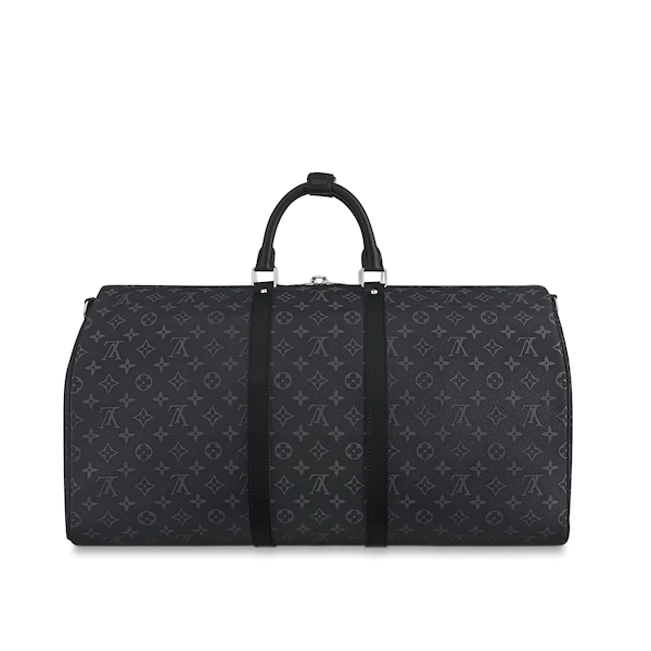Louis Vuitton Keepall 55 Bandouliere Duffel Bag Monogram Eclipse Canvas