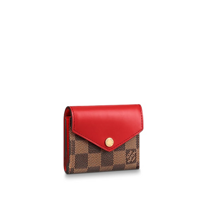 Louis Vuitton Zoé Wallet Damier Ebene Fuchsia colored leather