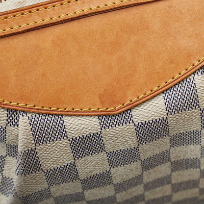 LOUIS VUITTON Damier Azur Siracusa PM Crossbody Bag