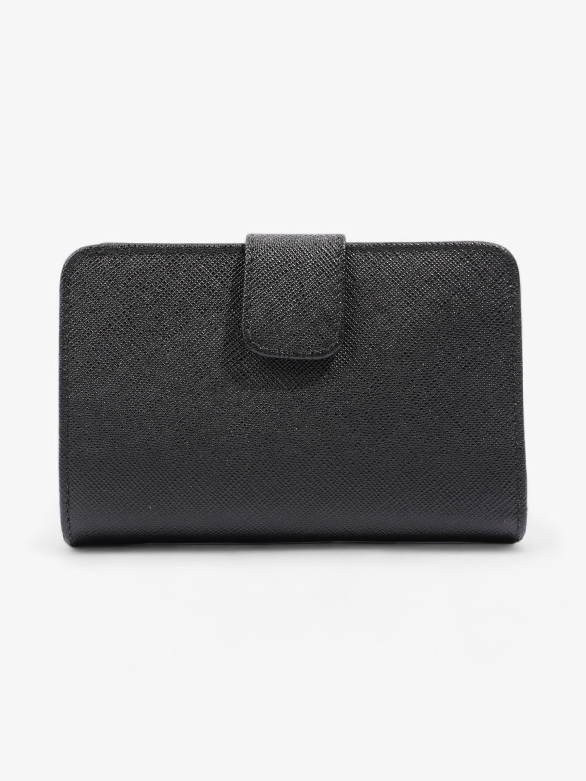 Prada Small Bifold Wallet Black Saffiano Leather