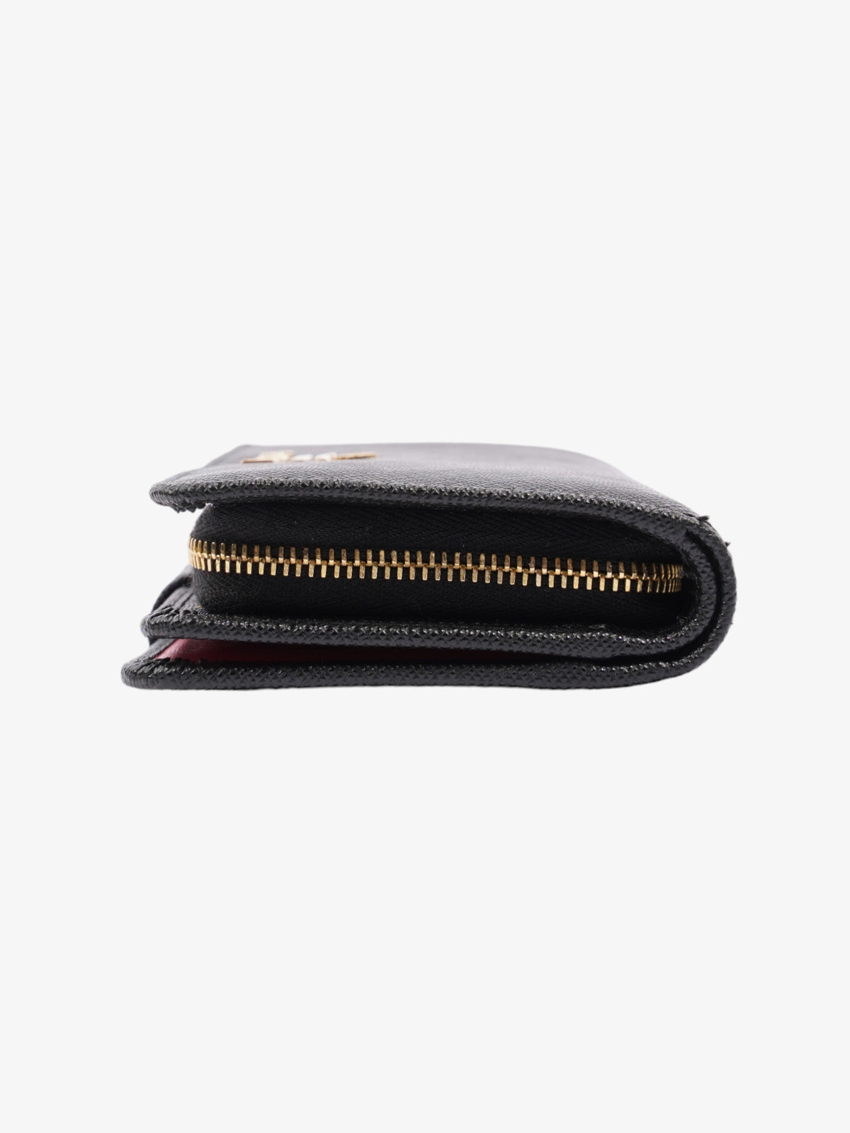 Prada Small Bifold Wallet Black Saffiano Leather