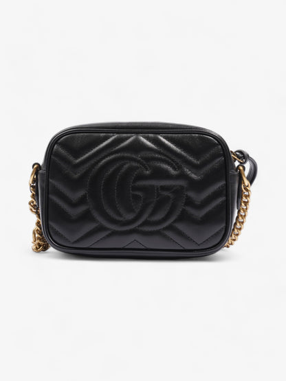 Gucci GG Marmont Black Matelasse Leather Mini