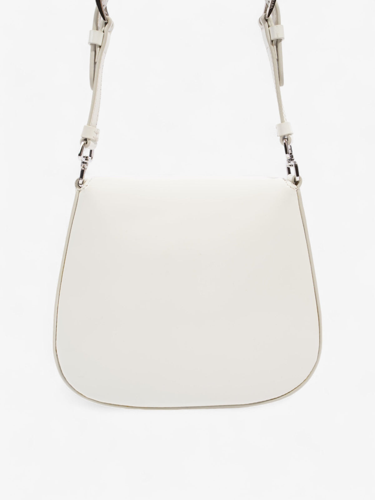 Prada Cleo White Leather Mini