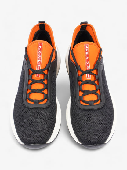 Prada Neoprene Sneakers Black / Orange  Neoprene EU 43 UK 9