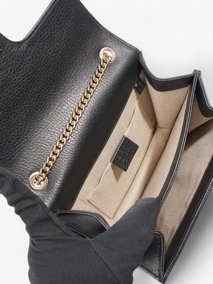 Gucci Dollar Interlocking G Black Calfskin Leather Small